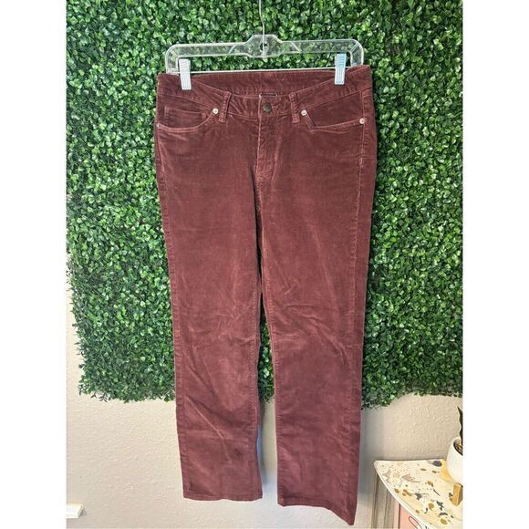 Patagonia Women’s Maroon Corduroy Pants Size 30 - Picture 1 of 4
